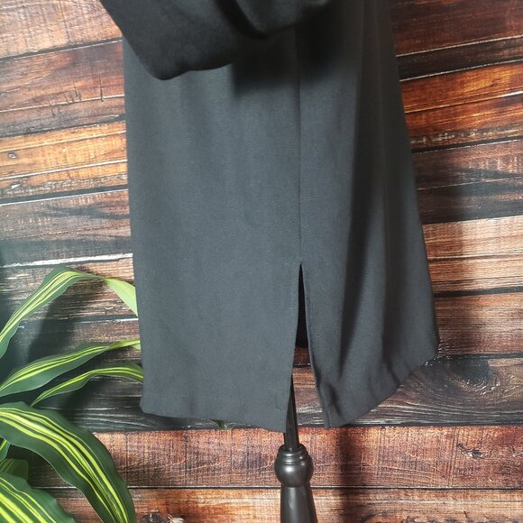 Liz Claiborne Vintage Villager Plus Size 2X Shirt Jacket Shacket Black - Picture 5 of 10